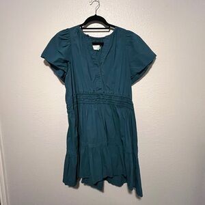 anthropologie green Somerset mini dress